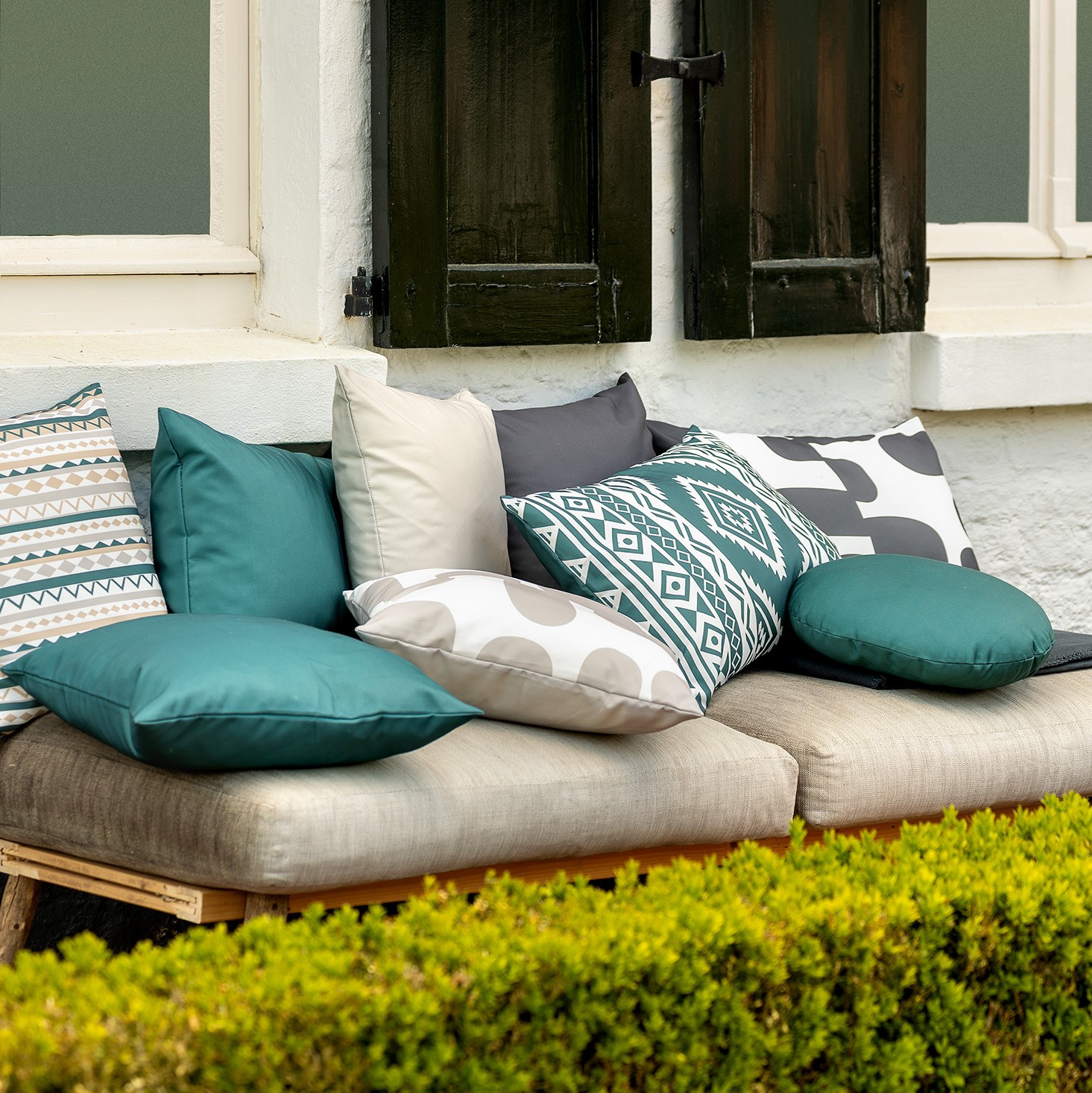 RIVANO Outdoor Cushion 45x45 cm Pumice Stone beige Cushion